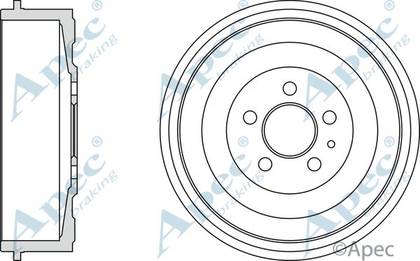 APEC BRAKING Bremžu trumulis DRM9710